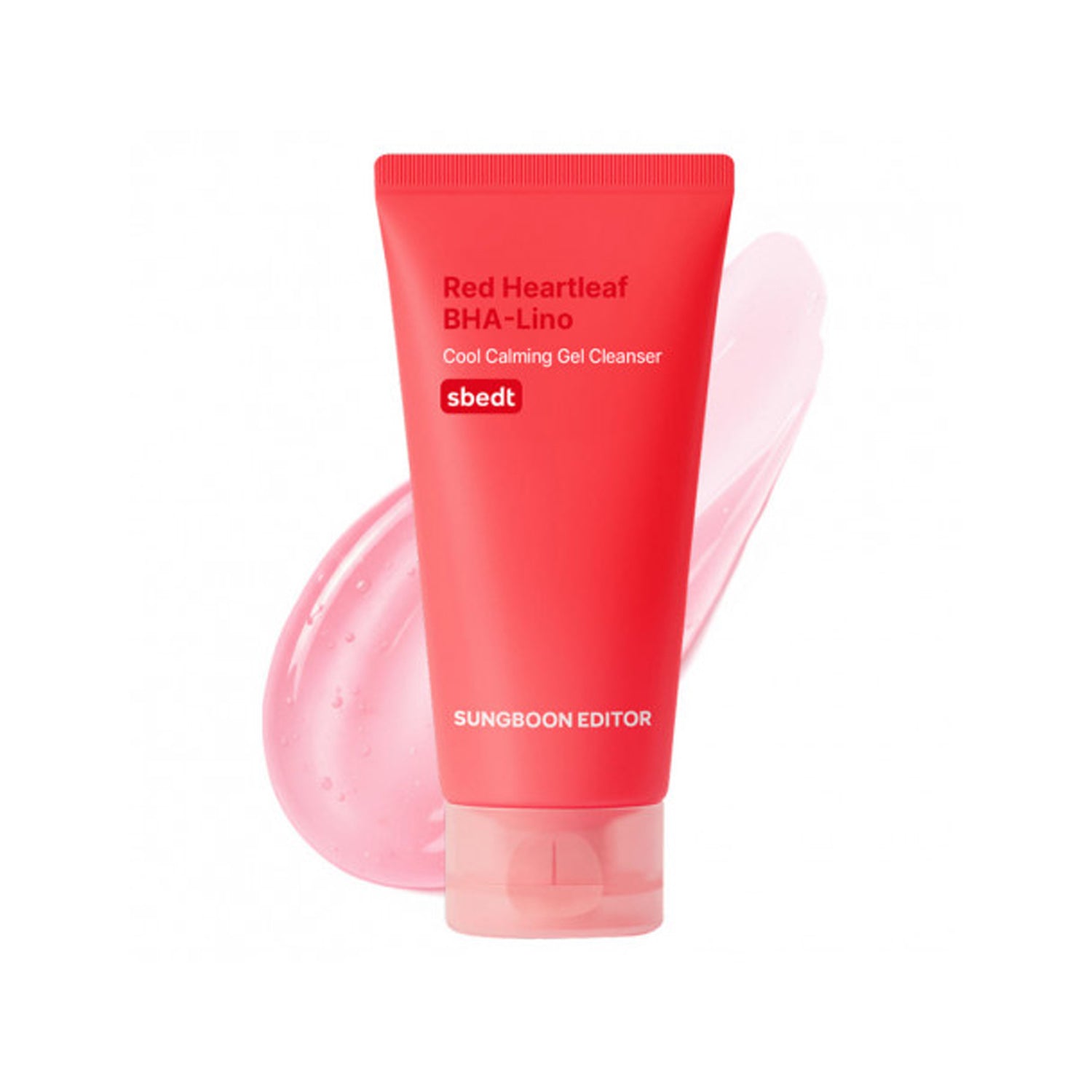 SUNGBOON EDITOR SUNGBOON EDITOR Red Heartleaf BHA-Lino Cool Calming Gel Cleanser 120g - hydrating - front bottle shot