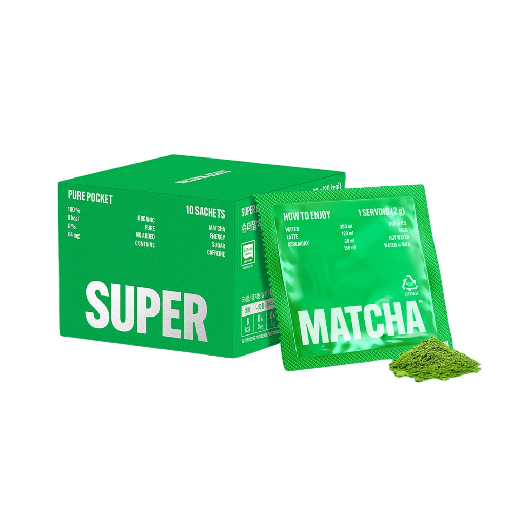SUPER MATCHA SUPER MATCHA Pure Ceremony Organic Matcha Powder Pocket (2g x 10 Pockets) - daily care - front bottle shot