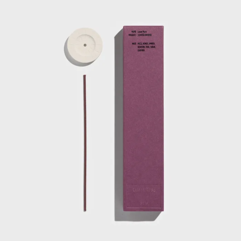 SW19 SW19 Lunar Rose Scented Incense - soothing - front bottle shot