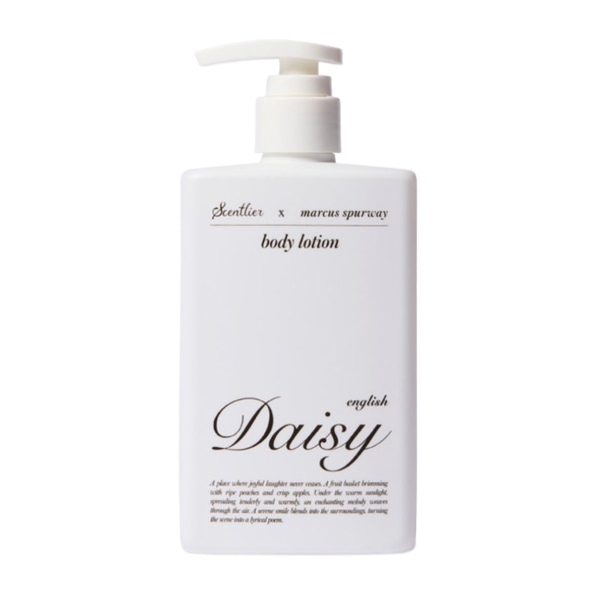 Scentlier Scentlier English Daisy Perfume Body Lotion 320ml - hydrating - front bottle shot