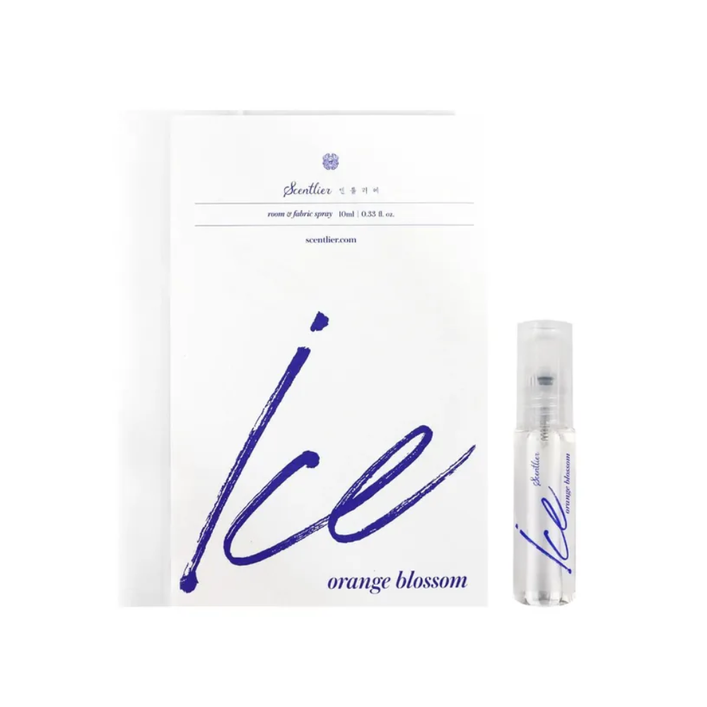 Scentlier Scentlier Ice Orange Blossom Room & Fabric Spray 10ml - brightening - front bottle shot