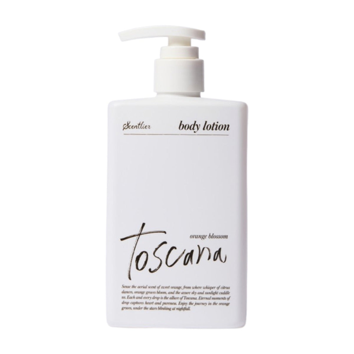 Scentlier Scentlier Orange Blossom Toscana Perfume Body Lotion 320ml - hydrating - front bottle shot