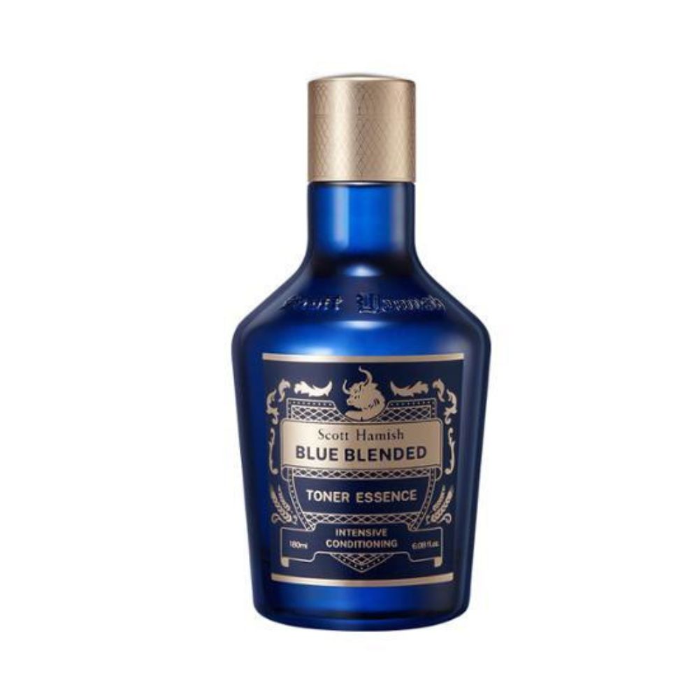 Scott Hamish Scott Hamish Blue Blended Toner Essence 180ml - hydrating - front bottle shot