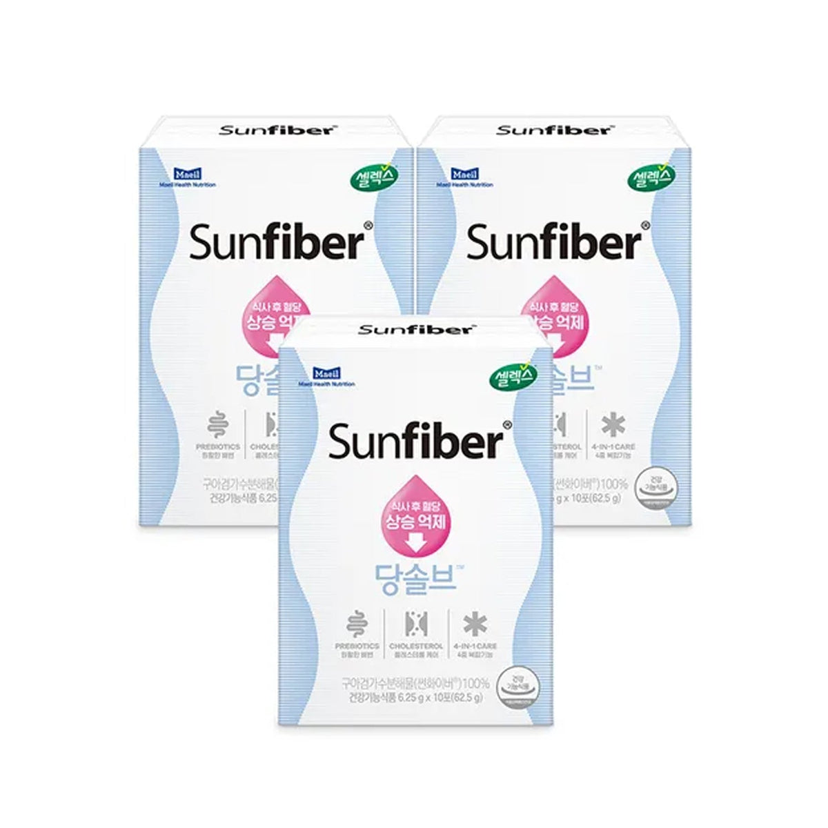 Selex Selex Sunfiber Solv Blood Glycemic Care Stick 3 Boxes (30 Days) - hydrating - front bottle shot
