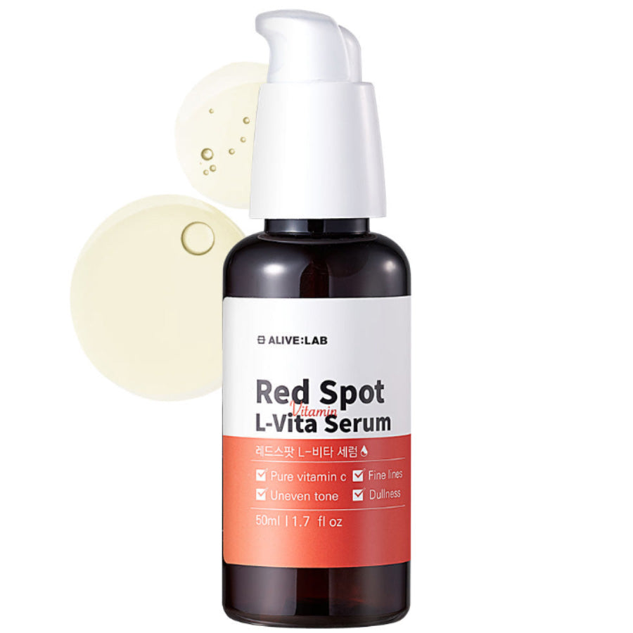 ALIVE:LAB ALIVE:LAB Red Spot L-Vita Serum 50ml - brightening - front bottle shot