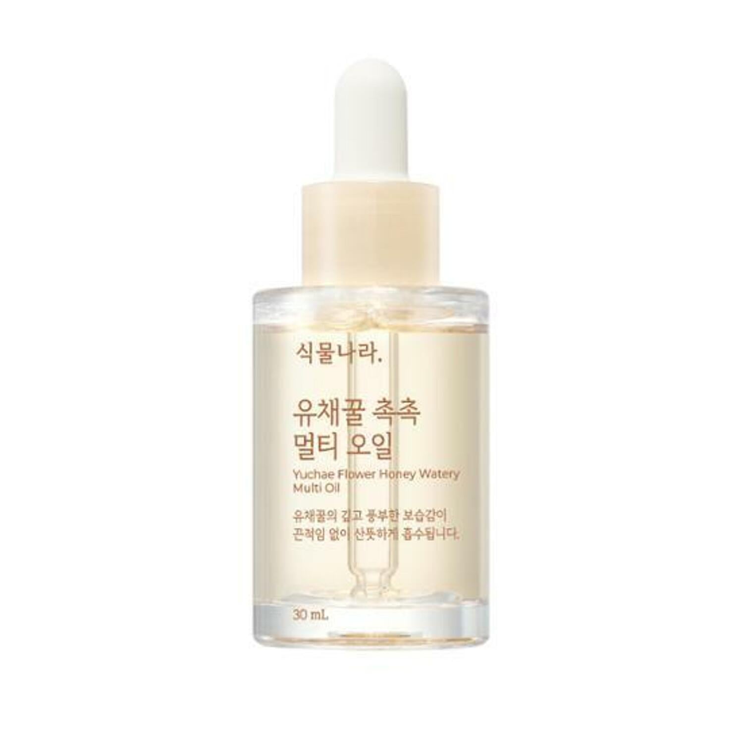 Shingmulnara Shingmulnara Yuchae Flower Honey Watery Multi Oil 30ml - hydrating - front bottle shot