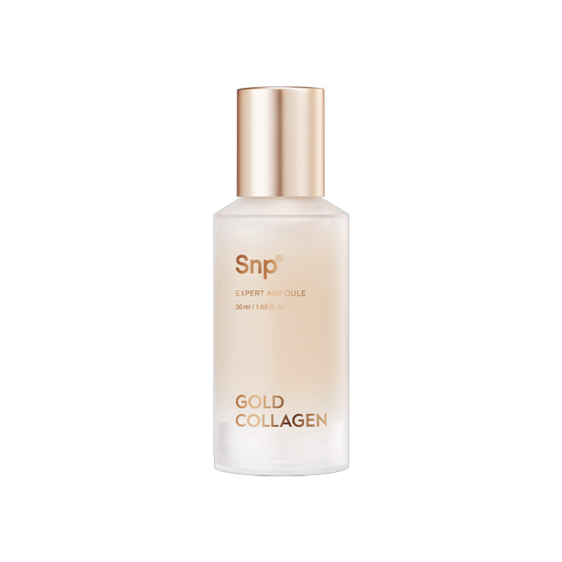 Snp Snp Gold Collagen Expert Ampoule 50ml - hydrating - front bottle shot