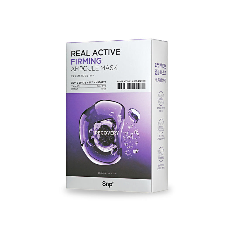 Snp Snp Real Active Firming Ampoule Mask Sheet 10ea - hydrating - front bottle shot