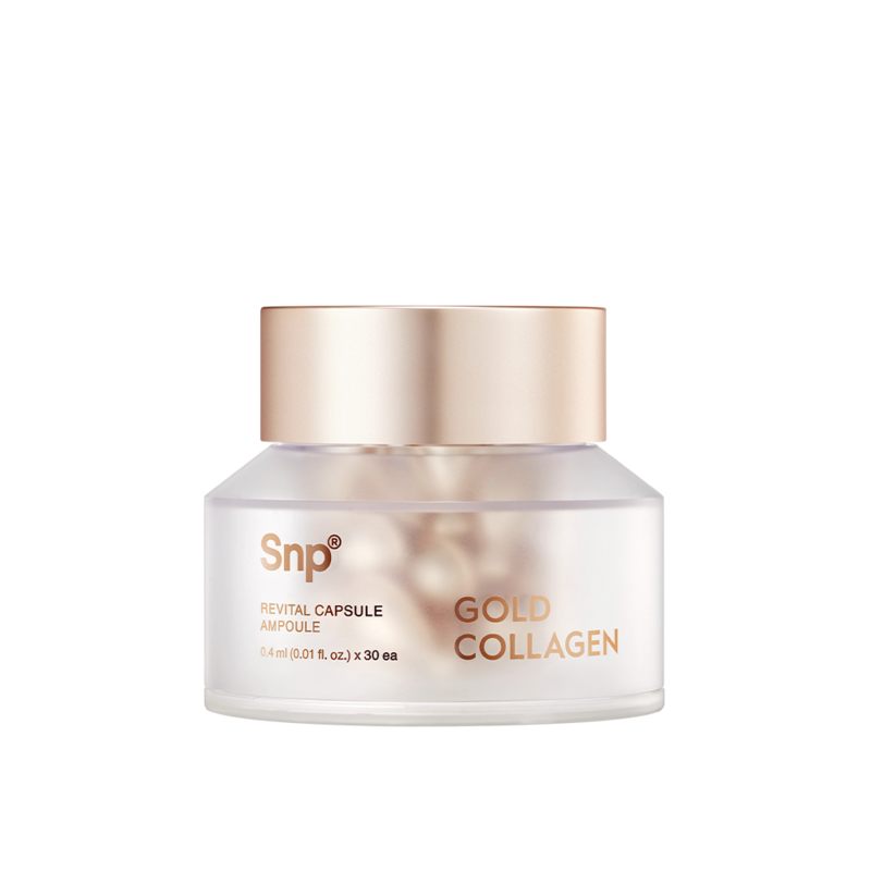 Snp Snp Gold Collagen Revital Capsule Ampoule 0.4ml x 30ea - hydrating - front bottle shot