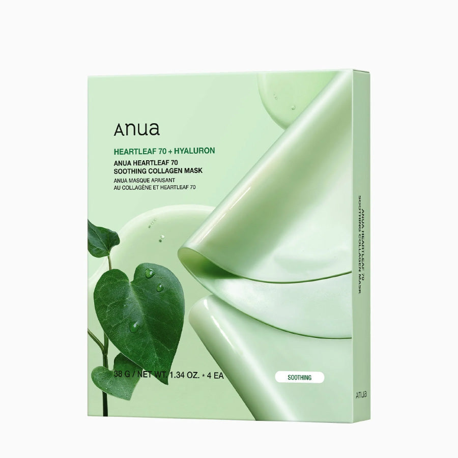 Anua Anua Heartleaf 70 Soothing Collagen Mask - hydrating - front bottle shot