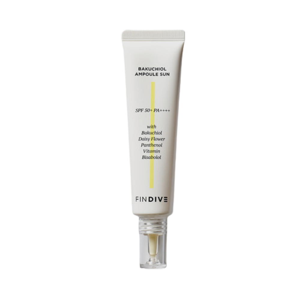 FINDIVE FINDIVE Bakuchiol Ampoule Sun SPF50+ PA++++ 30ml - brightening - front bottle shot