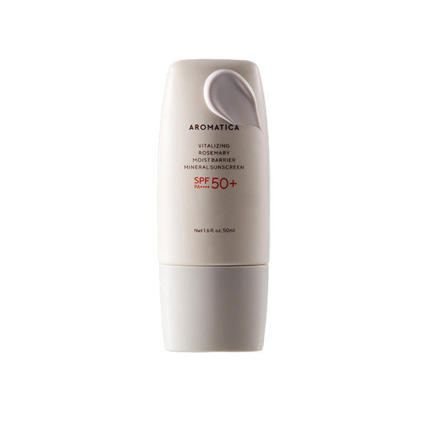 AROMATICA AROMATICA Vitalizing Rosemary Moisture Barrier Sun Cream 50ml SPF 50+ PA++++ - hydrating - front bottle shot
