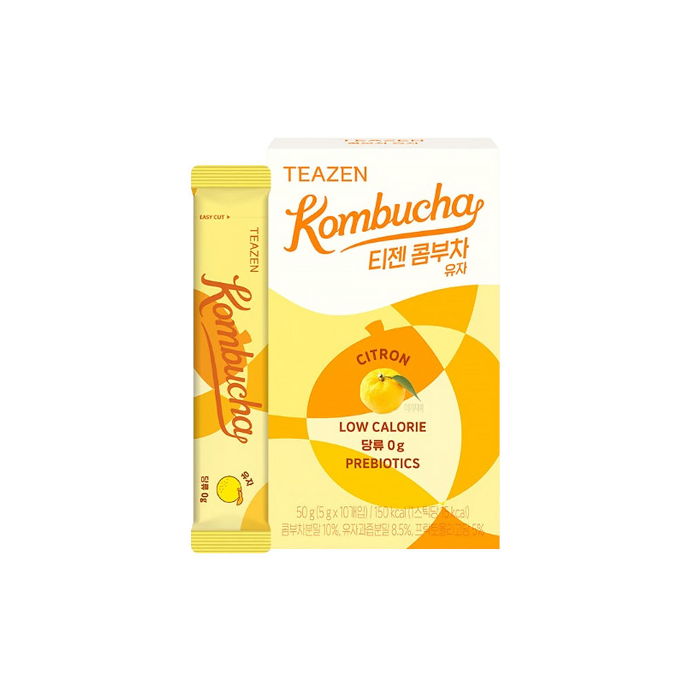 TEAZEN TEAZEN Kombucha 1BOX (5g x 10ea) - Citron - daily care - front bottle shot