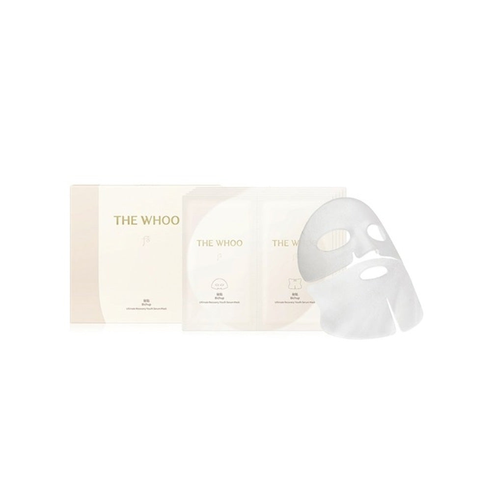 THE WHOO THE WHOO Bichup Utilate Recovery Youth Serum Mask 5ea - soothing - front bottle shot