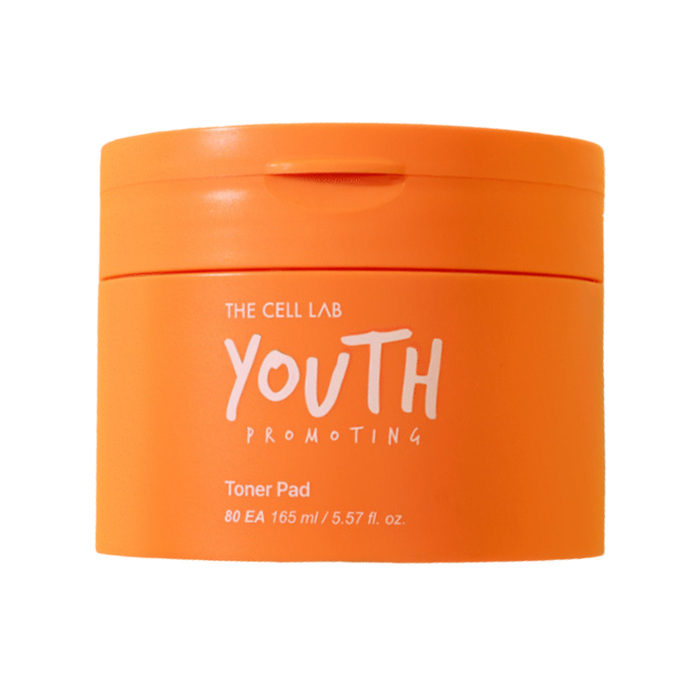 THE CELL LAB THE CELL LAB Youth Promoting Toner Pad 165ml x 80ea - hydrating - front bottle shot