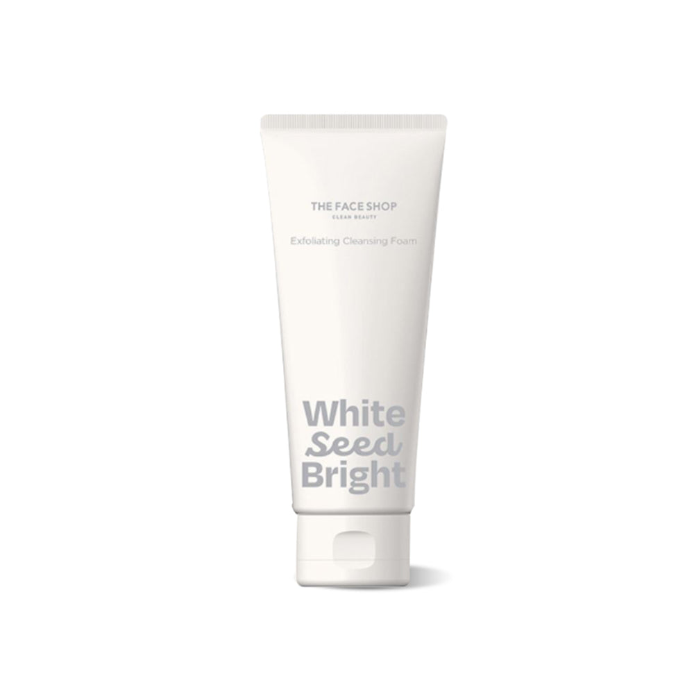 THE FACE SHOP THE FACE SHOP White Seed Exfoliating Cleansing Foam 150ml - brightening - front bottle shot