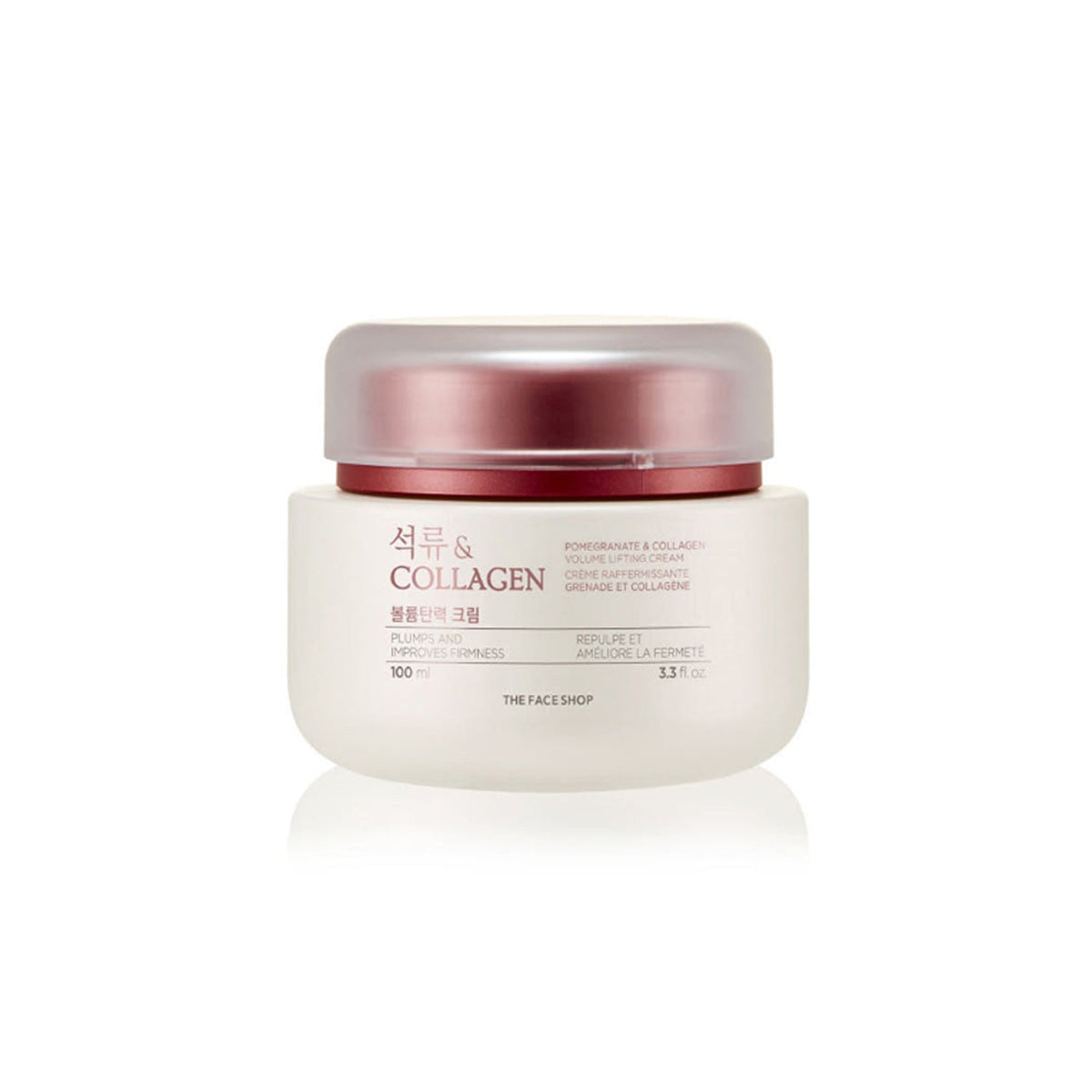 THE FACE SHOP THE FACE SHOP Pomegranate & Collagen Volume Lifting Cream 100ml - brightening - front bottle shot