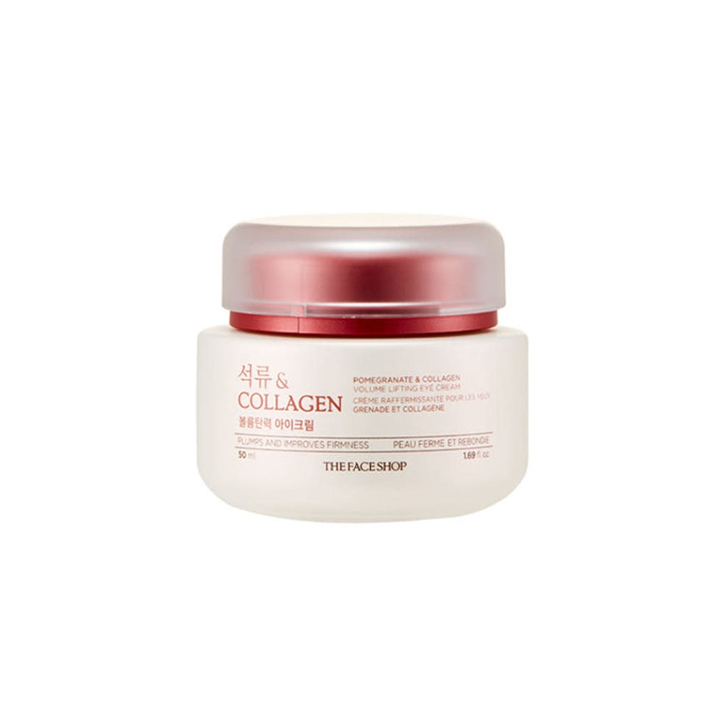 THE FACE SHOP THE FACE SHOP Pomegranate & Collagen Volume Lifting Eye Cream 50ml - hydrating - front bottle shot