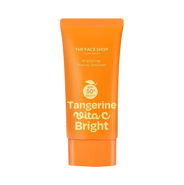 THE FACE SHOP THE FACE SHOP Tangerine Vita C Brightening Tone-Up Sun Cream SPF 50+ PA+++ 50ml - hydrating - front bottle shot