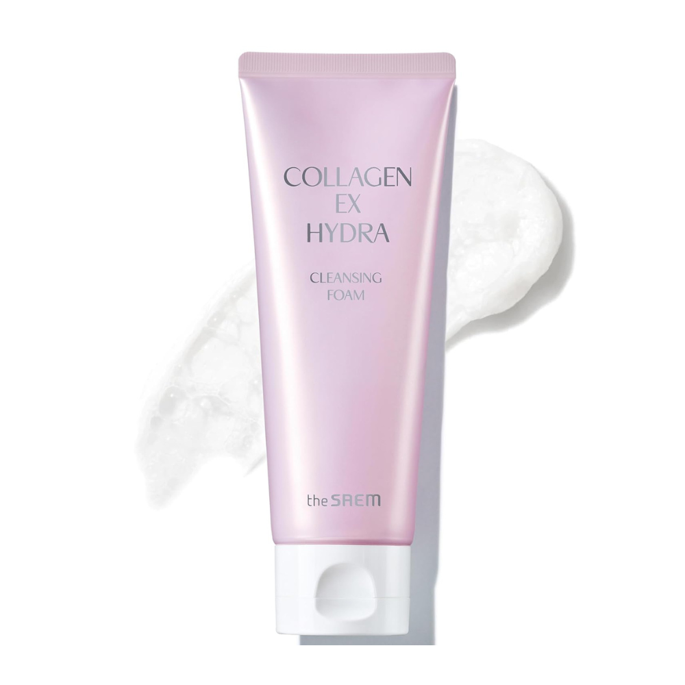 The SAEM THE SAEM Collagen EX Hydra Cleansing Foam 100ml - hydrating - front bottle shot