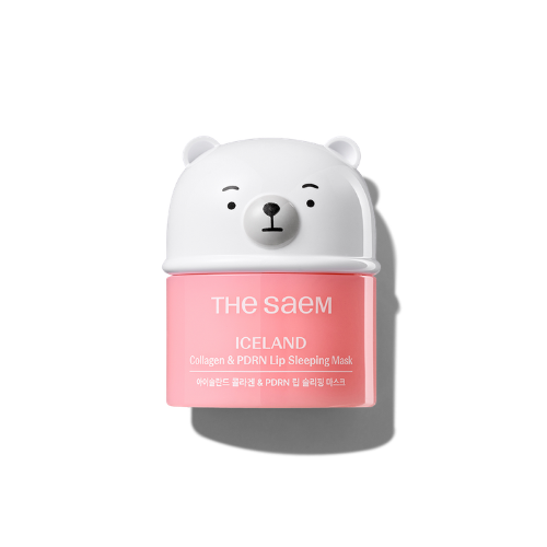 The SAEM THE SAEM Iceland Collagen & PDRN Lip Sleeping Mask 13g - soothing - front bottle shot