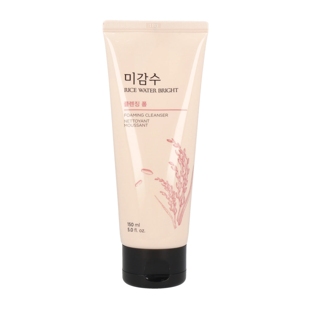 THE FACE SHOP THE FACE SHOP Rice Water Bright Foaming Cleanser 150ml - brightening - front bottle shot