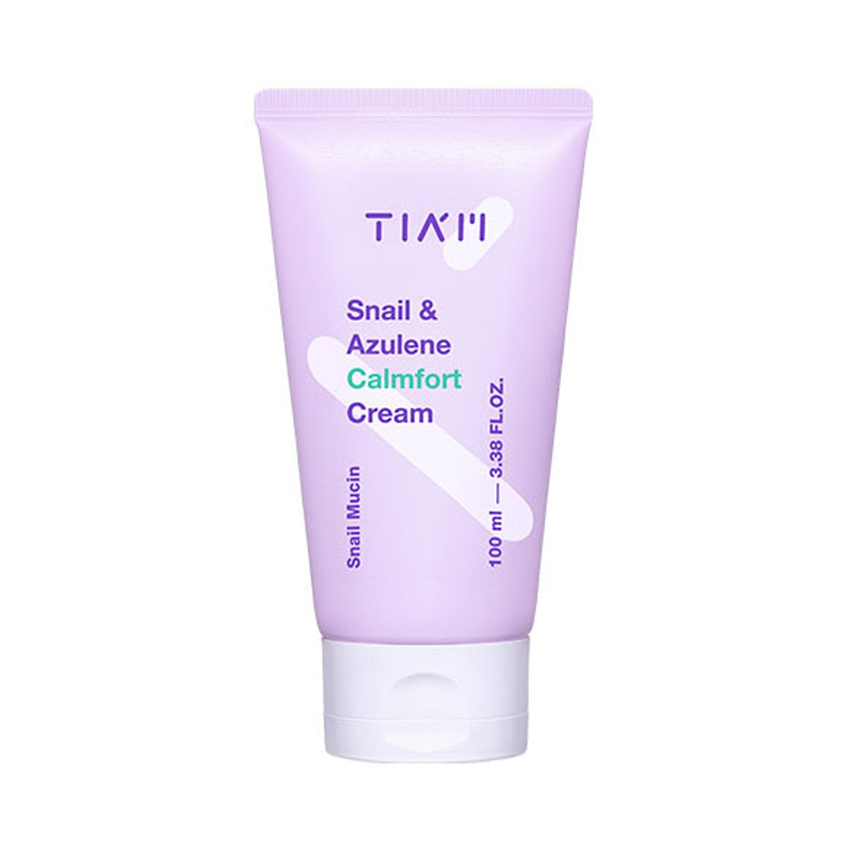 TIAM TIAM Snail & Azulene Calmfort Cream 100ml - hydrating - front bottle shot