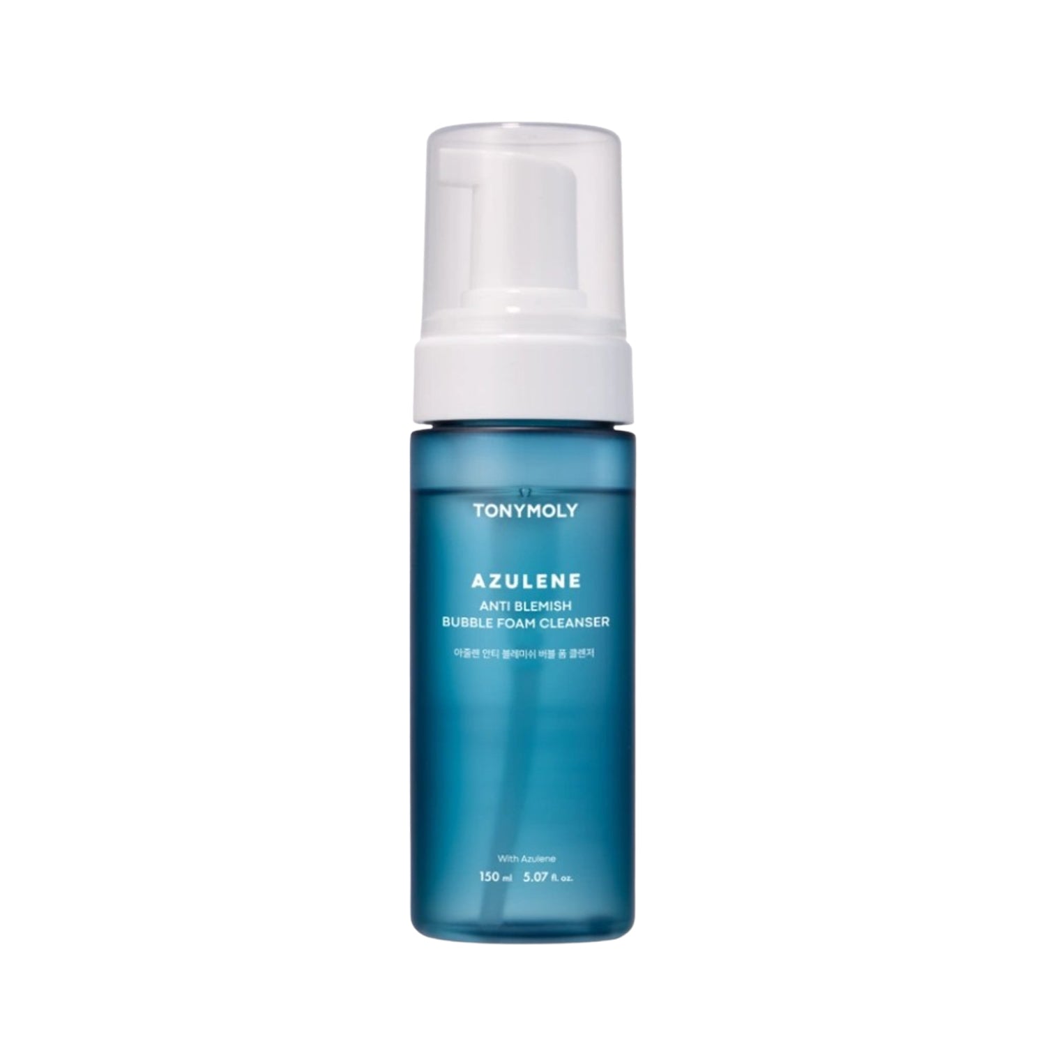 TONYMOLY TONYMOLY Azulene Anti Blemish Bubble Foam Cleanser 150ml - soothing - front bottle shot