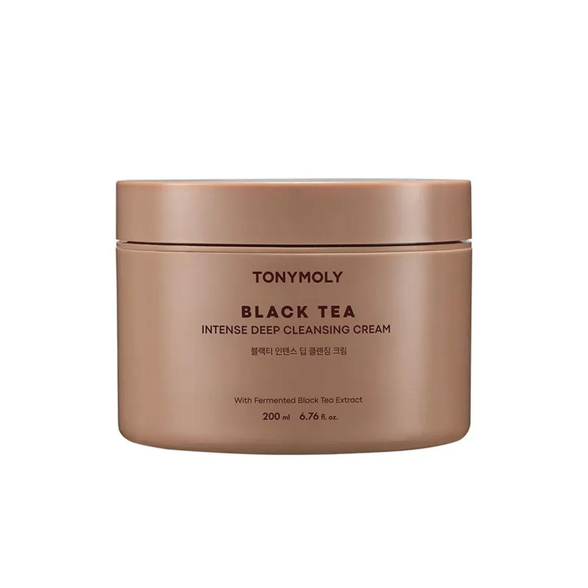 TONYMOLY TONYMOLY Black Tea Intense Deep Cleansing Cream 200ml - brightening - front bottle shot