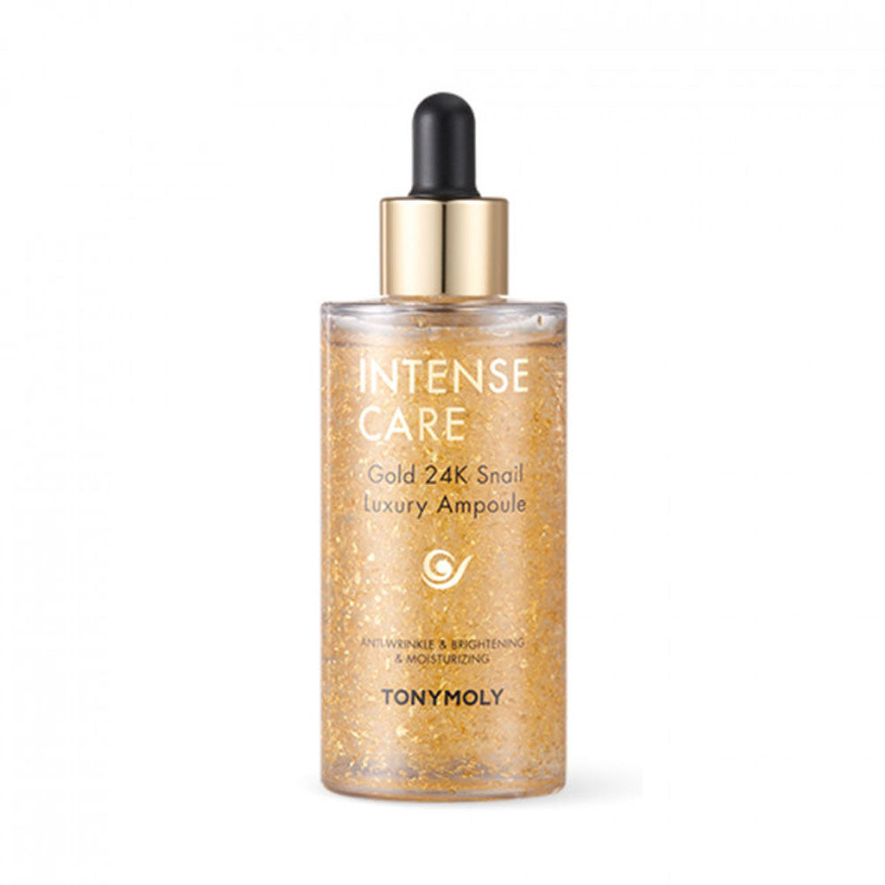 TONYMOLY TONYMOLY INTENSE CARE 24K GOLD Snail Luxury Ampoule 100ml - hydrating - front bottle shot