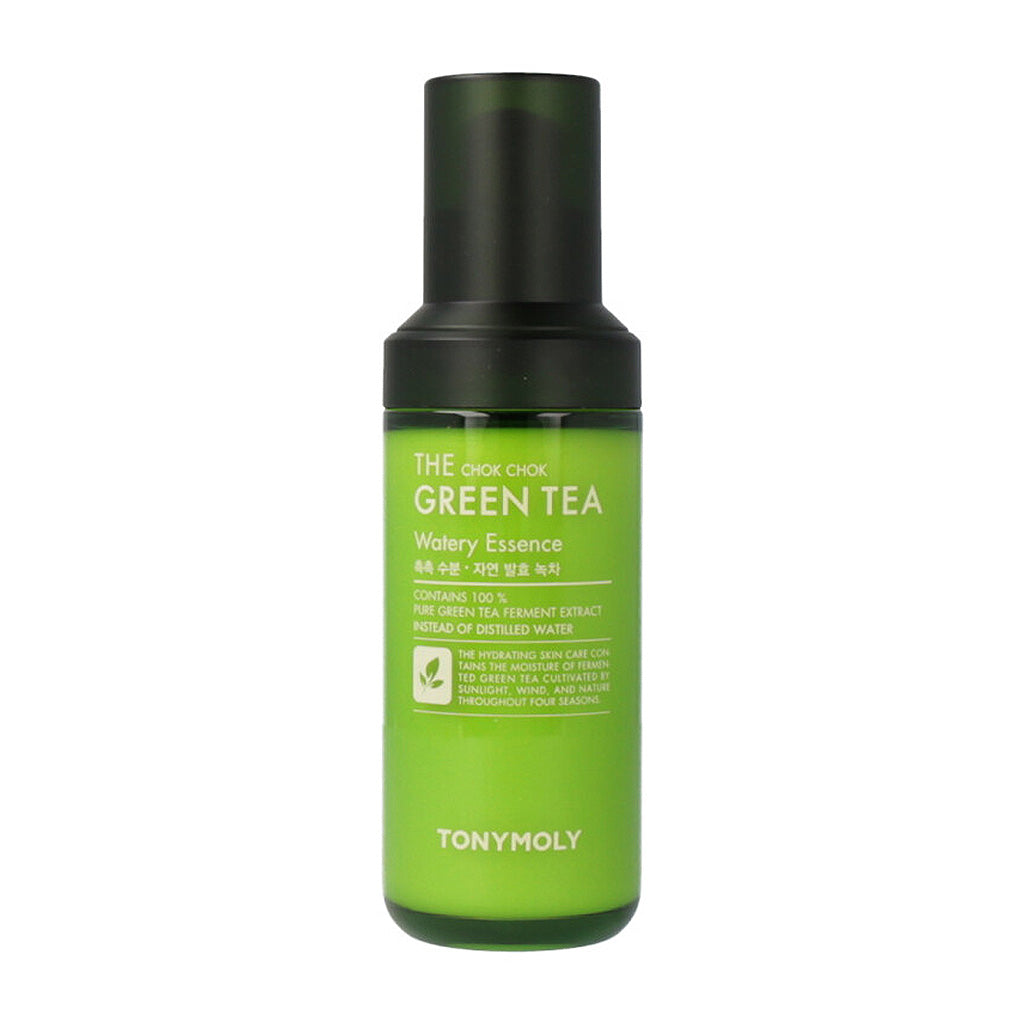 TONYMOLY TONYMOLY The Chok Chok Green Tea Watery Essence 55ml - hydrating - front bottle shot