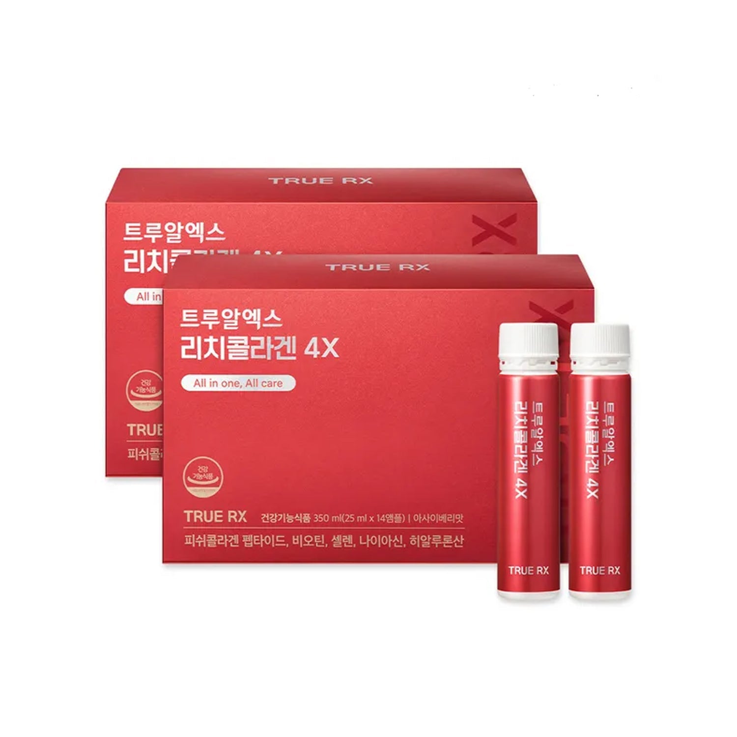 TRUE RX TRUE RX Rich Collagen 4X 25ml × 14 Vials (2 Boxes) - daily care - front bottle shot