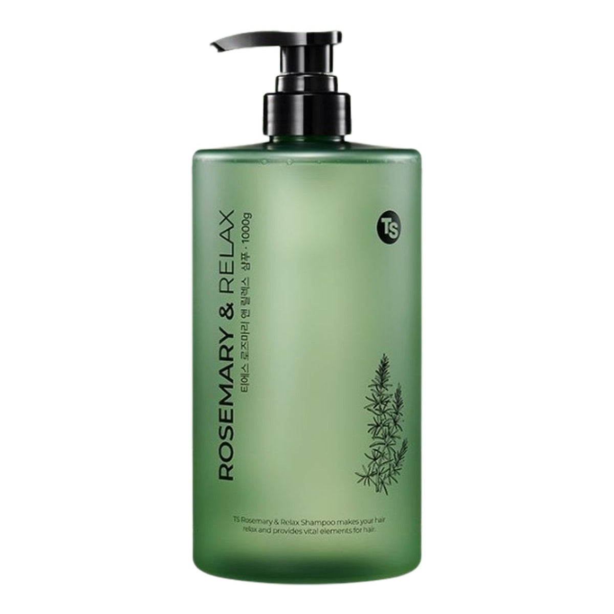 TS TRILLION TS Rosemary & Relax Shampoo 1000g - nourishing - front bottle shot