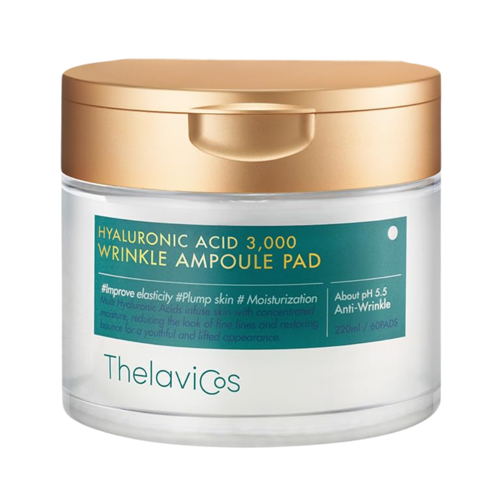 ThelaviCos ThelaviCos Hyaluronic Acid 3000 Wrinkle Ampoule Pads - hydrating - front bottle shot