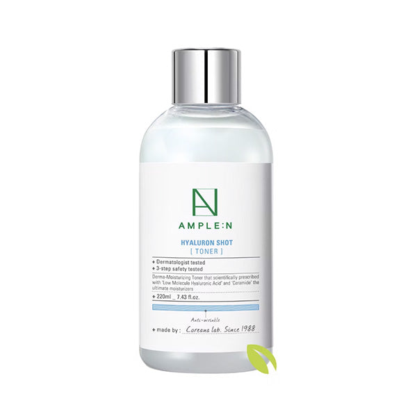 AMPLE:N AMPLE:N Hyaluron Shot Toner 220ml - hydrating - front bottle shot