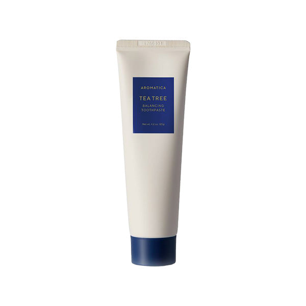 AROMATICA AROMATICA Tea Tree Balancing Toothpaste Tea Tree 120g - daily care - front bottle shot