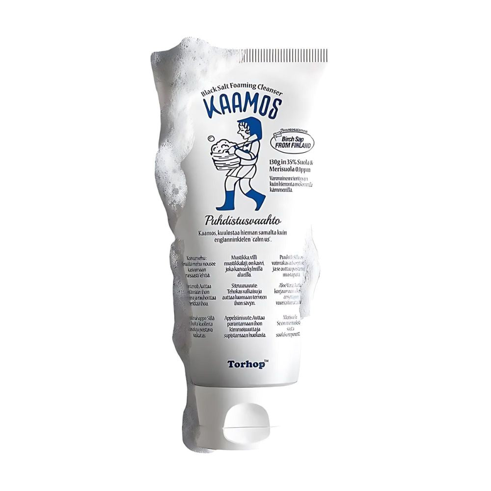 Torhop Torhop Kaamos Black Salt Foaming Cleanser 130g - anti-aging - front bottle shot