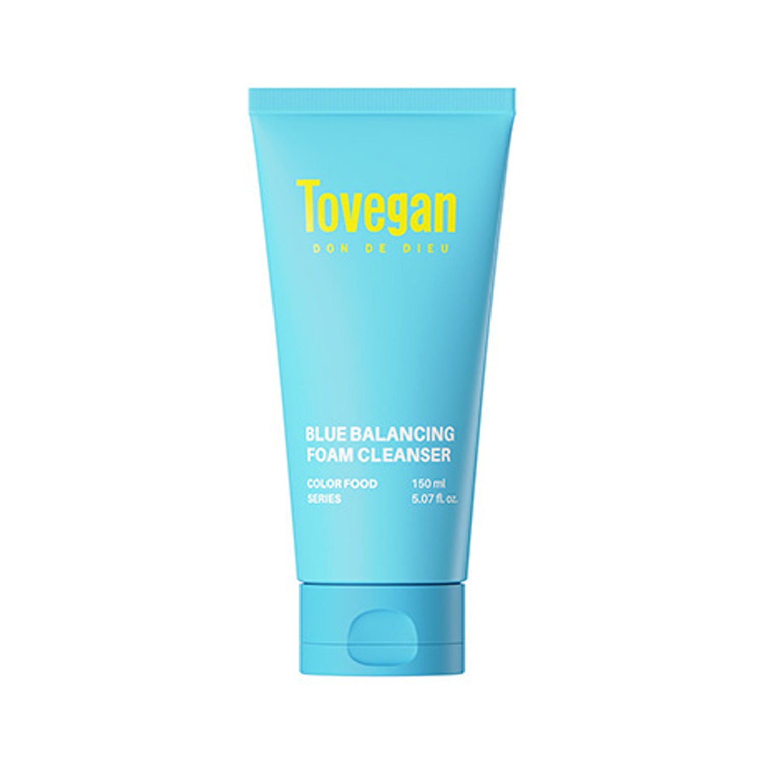 Tovegan Tovegan Colorfood Series Blue Balancing Foam Cleanser 150ml - soothing - front bottle shot