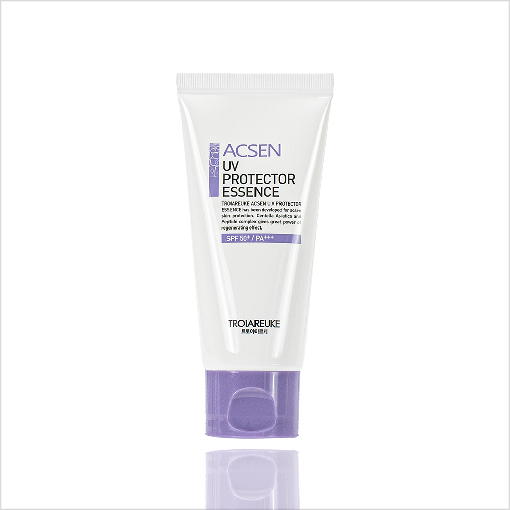 TROIAREUKE Troiareuke ACSEN UV Protector Essence SPF50+ PA+++ 50ml - hydrating - front bottle shot