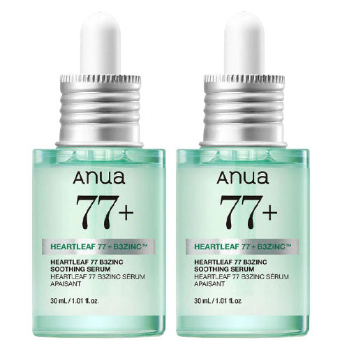 Anua Anua Houttuynia Cordata 77 B3 Zinc Trouble Serum 30ml, 2 Pieces - acne care - front bottle shot
