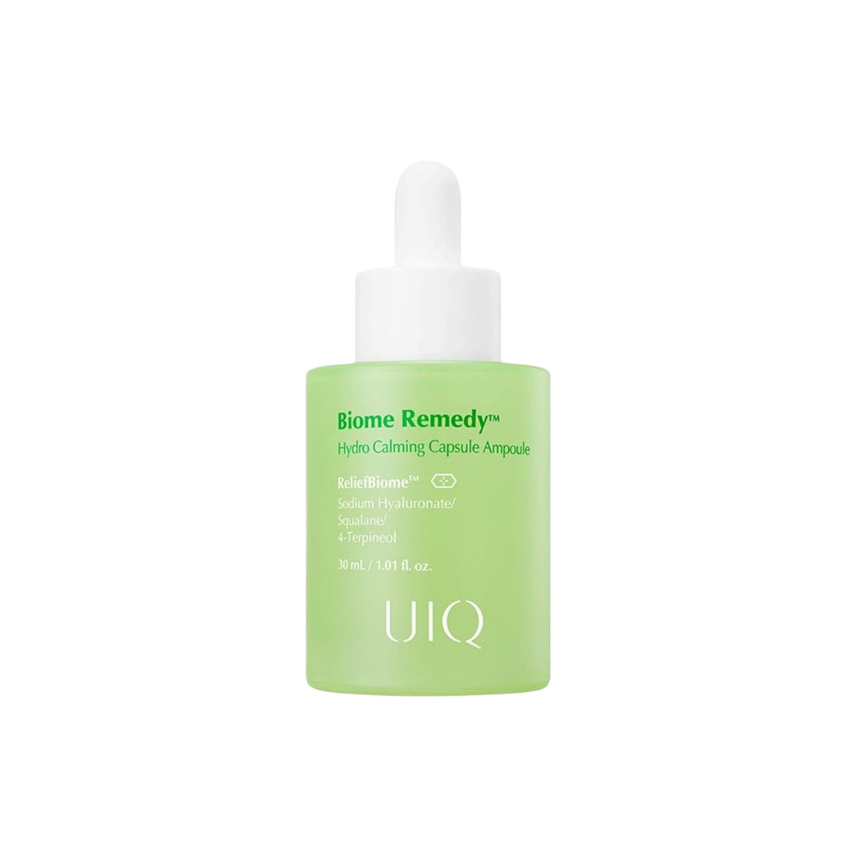 UIQ UIQ Biome Remedy Hydro Calming Capsule Ampoule 30ml - soothing - front bottle shot