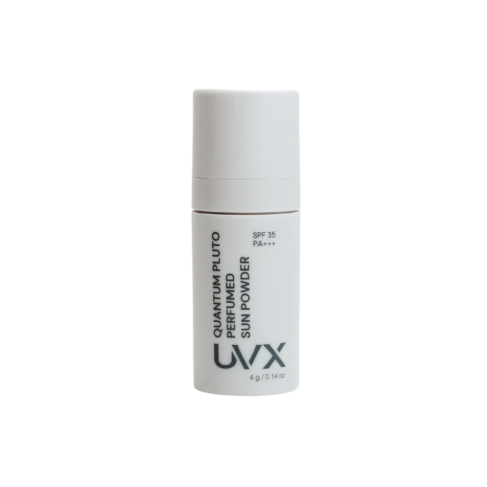 UVX UVX Quantum Pluto Perfume Sun Powder SPF35 PA+++ 4g - hydrating - front bottle shot