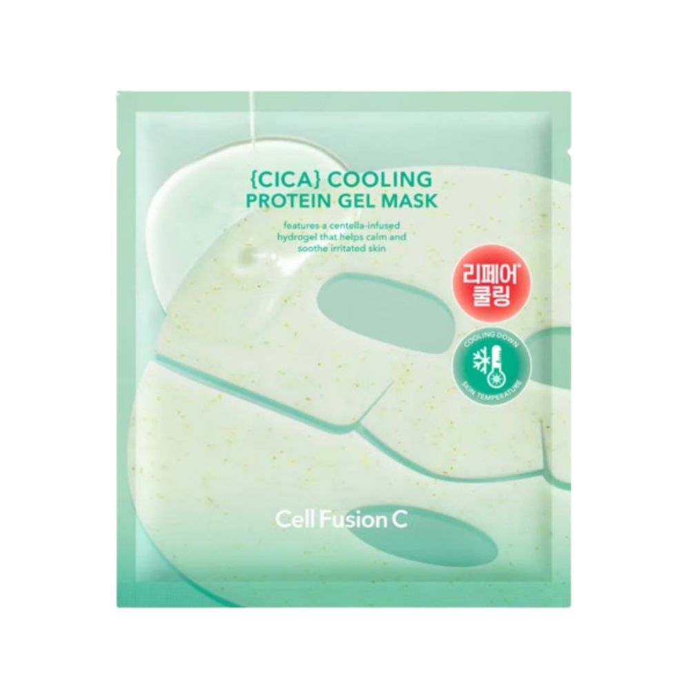 Cell Fusion C Cell Fusion C Cica Cooling  Gel Mask 1+1 (5 Sheets) - soothing - front bottle shot