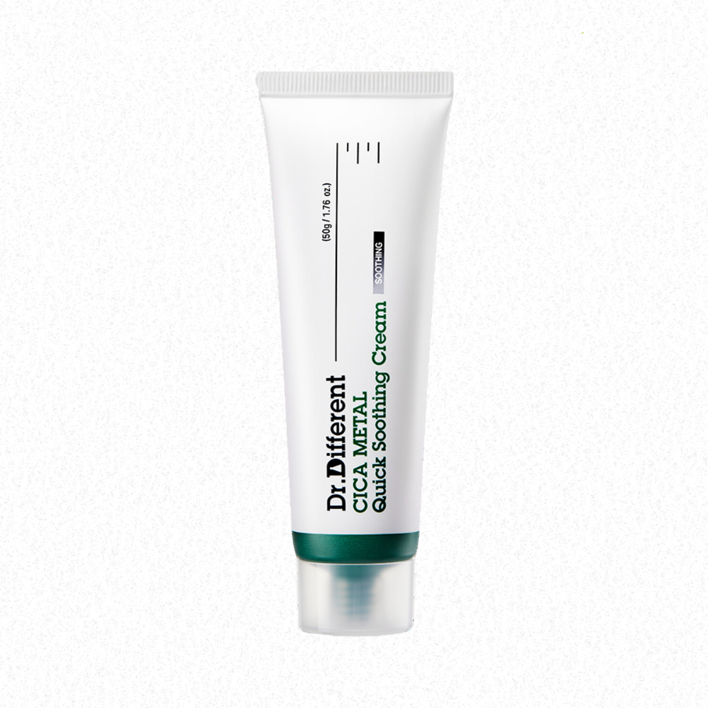 Dr.Different Dr.Different CICA METAL Quick Soothing Cream 50g - soothing - front bottle shot
