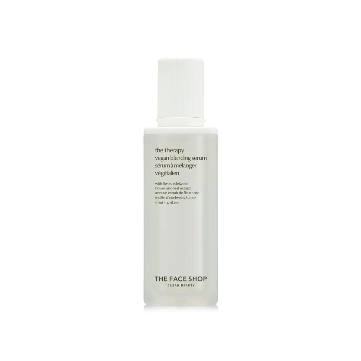 THE FACE SHOP THE FACE SHOP The Therapy Vegan Blending Serum 50ml - hydrating - front bottle shot
