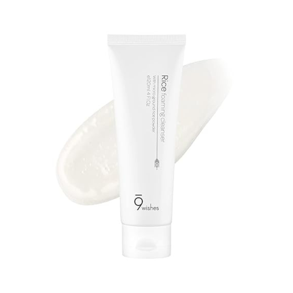 9wishes 9wishes Rice Foaming Cleanser 120ml - hydrating - front bottle shot