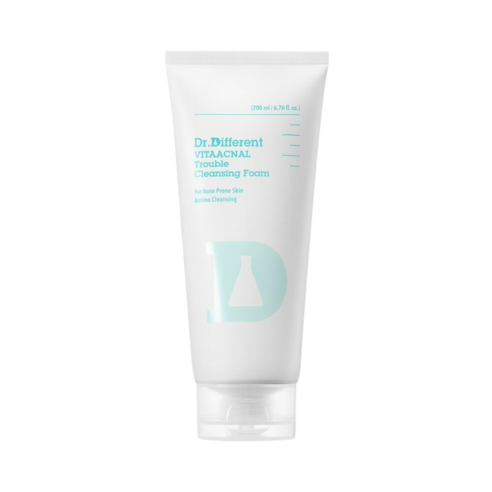 Dr.Different Dr.Different VITAACNAL Trouble Cleansing Foam 200mL - anti-aging - front bottle shot