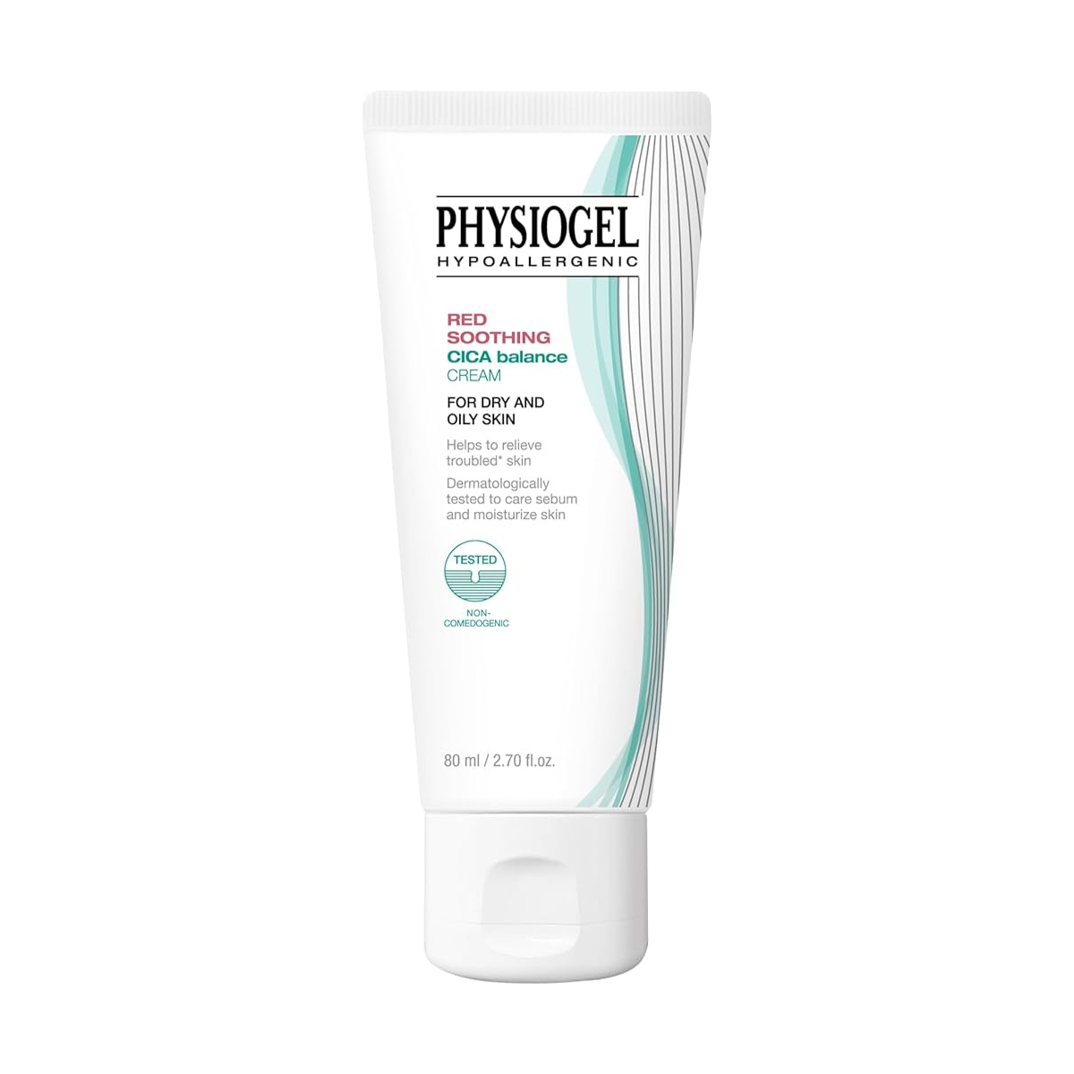 PHYSIOGEL PHYSIOGEL Red Soothing Cica Balance Cream 80ml - soothing - front bottle shot