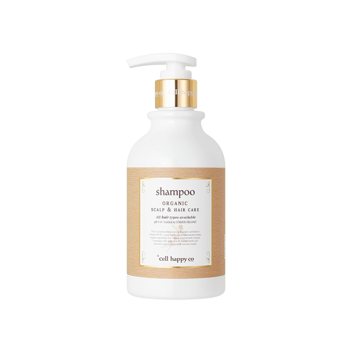 Cellhappyco Cellhappyco Cosmos Organic Shampoo 300ml - daily care - front bottle shot