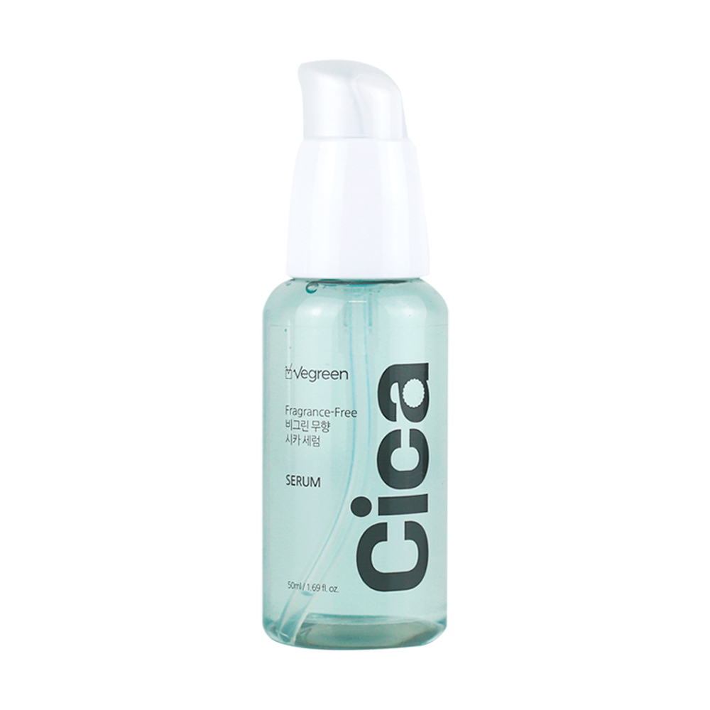 VEGREEN VEGREEN Fragrance-free Cica Serum 50ml - hydrating - front bottle shot